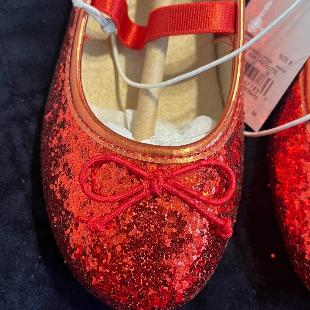 Jumping Beans Red Glitter Dress Shoes